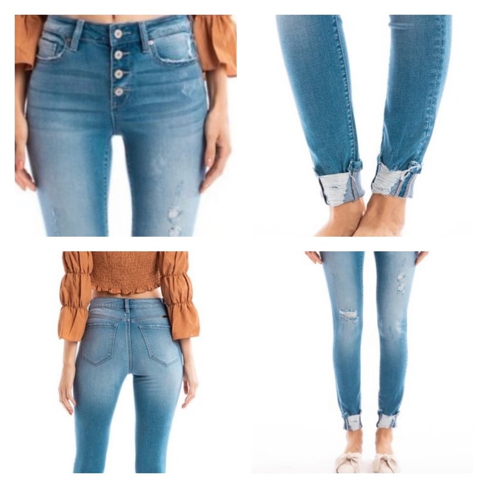 🔥KANCAN🔥 HIGH RISE ANKLE SKINNY - Picture 4 of 5